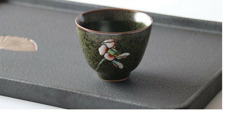 Continuous grain of dust glaze ceramic cups built light porcelain flower sample tea cup cup tea bowl, cup from the master