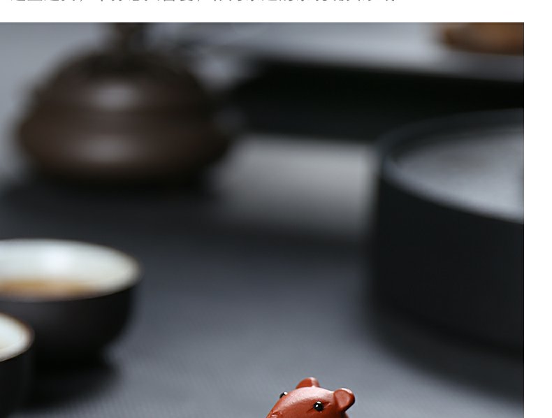 Continuous grain of yixing segment pet violet arenaceous mud tea ceramic creative play and ultimately responds "tea pet furnishing articles