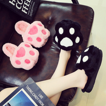 2020 new cotton slippers women winter cartoon soft bottom Moon shoes indoor non-slip thick bottom warm wool shoes