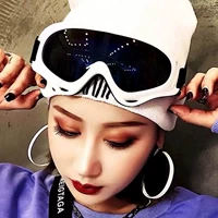 Обновленная версия-белая рама+синяя линза (отправка мешков) Анти-Fog