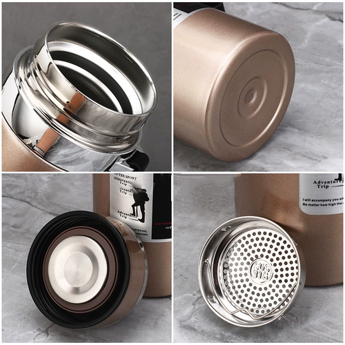 Портативный вместительный и большой стакан из нержавеющей стали, чайная чашка подходит для мужчин и женщин, 1000 мл