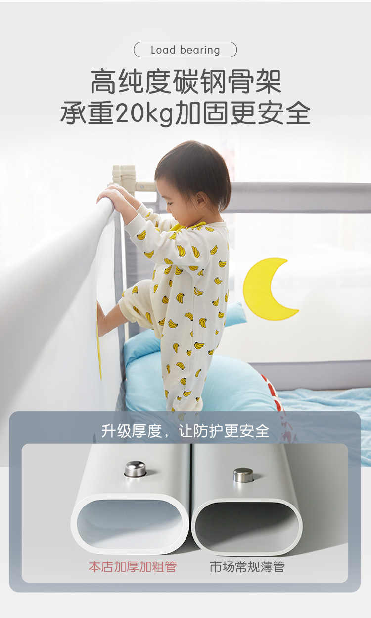 林氏木业 婴儿防摔护栏床围儿童安全围栏 天猫优惠券折后¥89包邮(¥159-70)2款可选