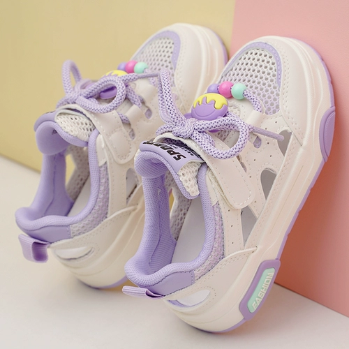 Детские спортивные сандалии, обувь, летние дышащие туфли для отдыха, мягкая подошва