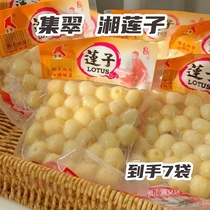 Jicuixiang lotus seeds non-Jianning dry goods coreless fresh 2023 new goods coreless white lotus seeds canned skin and heartless lotus