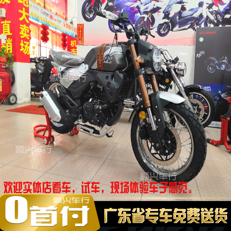 Lifan motorcycle KPM200 water-cooled EFI National four Version New retro car coffee latte street car can be licensed