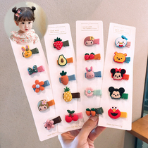 Quality baby hair accessory clip Baby hair clip does not hurt hair Korean baby hair card girl cute child headdress