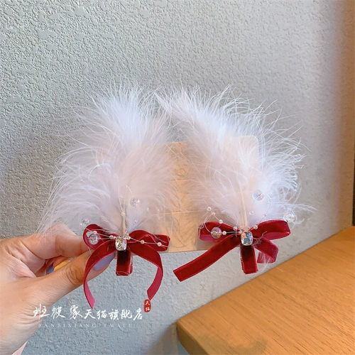 班彼象 Демисезонная детская заколка для волос с бантиком для принцессы