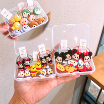 Baby hair ring tie hair ornaments Baby children small pull hair trumpet rubber band Girl head rope does not hurt hair head accessories