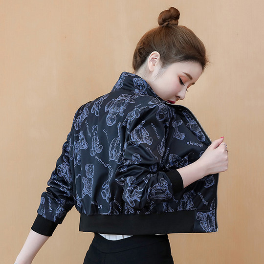 短外套女2025新春秋季小众设计百搭上衣时尚洋气夹克小个子棒球服