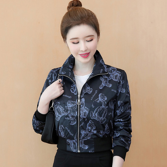 短外套女2025新春秋季小众设计百搭上衣时尚洋气夹克小个子棒球服