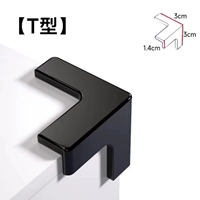 Черный Т -обратный угол [4 Установка]