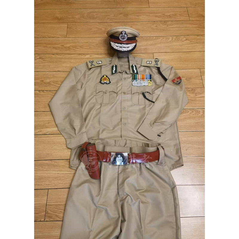 Indian Hat Emblem Indian Long-Sleeved Suit Original Imported Indian Winter Uniform