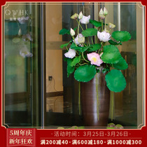 Hotel Swivel Door Floral Decoration Flower Hall Mall Simulation Flowers Large Floor Vases Fake Flower Pendulum for sale