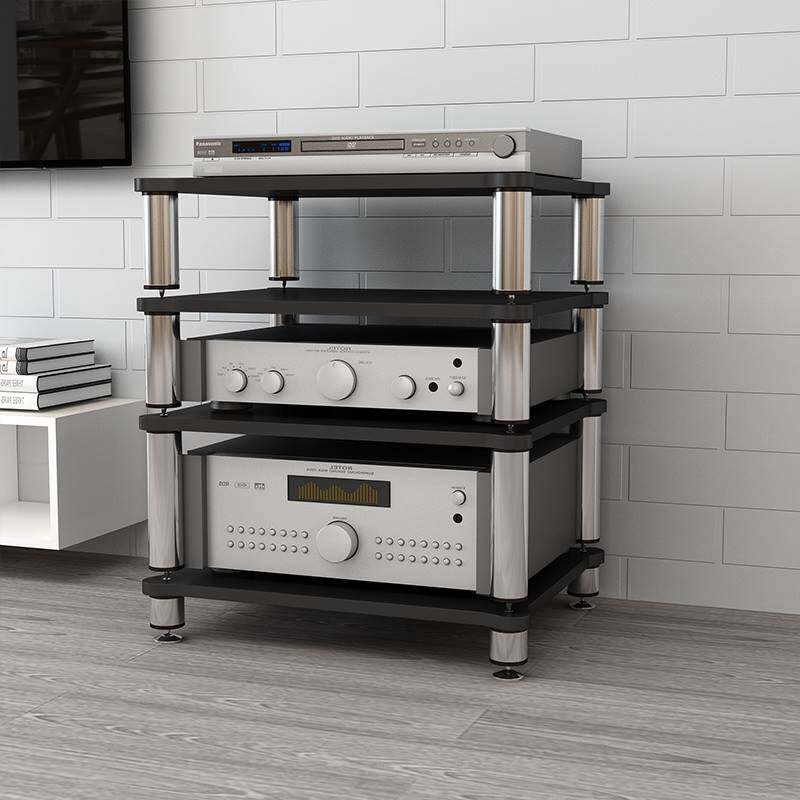 hifi power amplifier cabinet power amplifier rack power amplifier rack sound cabinet audio and video equipment rack shock-proof frame TV cabinet footed pin