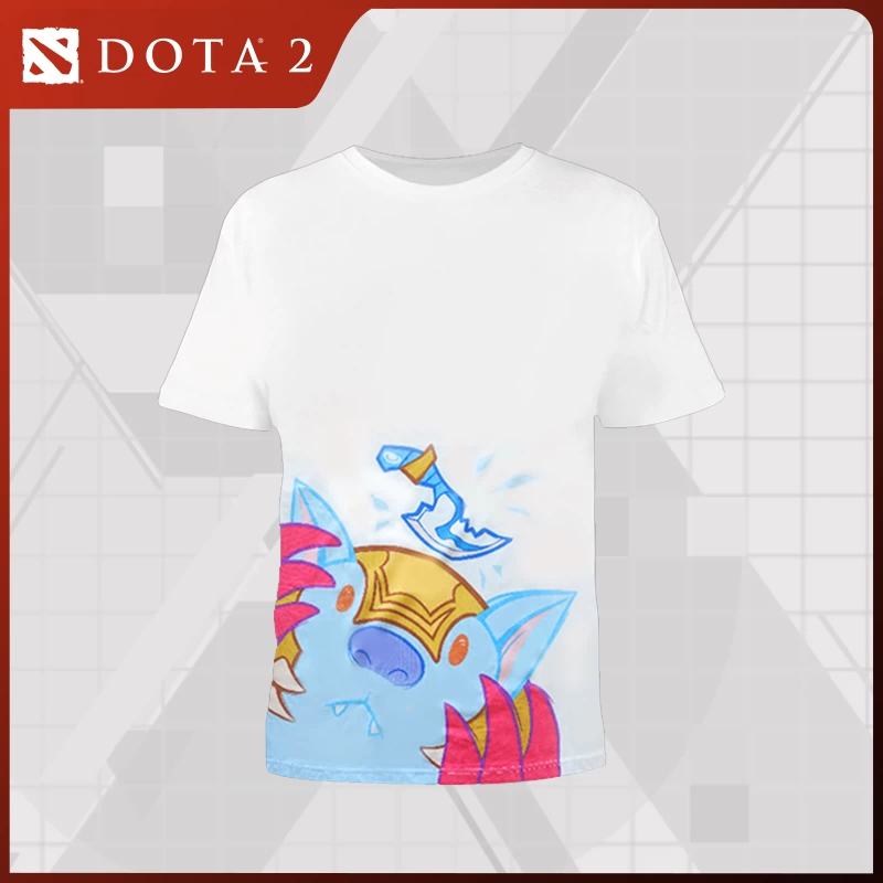 Áo thun DOTA2 phiên bản Q gấu chiến binh nam pat gấu couple ngắn tay hoàn hảo thế giới game chính hãng VAN bao quanh - Game Nhân vật liên quan