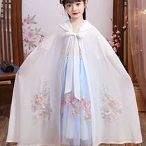Cape Handwear The ancient Wind Cape Girl Summer Sunscreen Clothing Walking Show Childrens Ancient Dress CUHK Children Out Windproof Coats