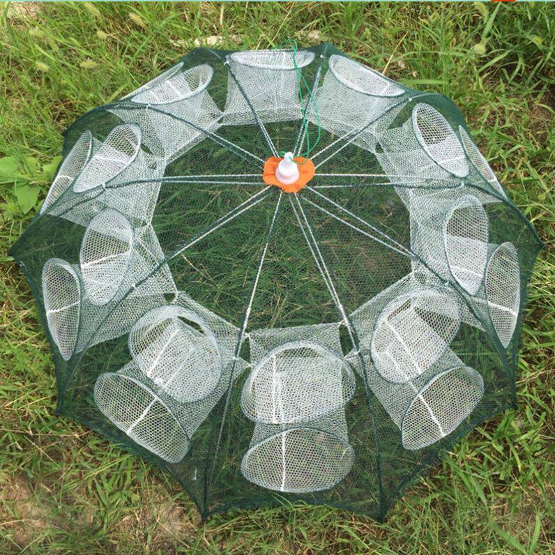 Folding Shrimp Nets Fishing Cage just can't get out of the yellow eel Lobster net cage Shrimp Cage Flower Basket Fish Nets Fishing Nets Catch Paracetamol