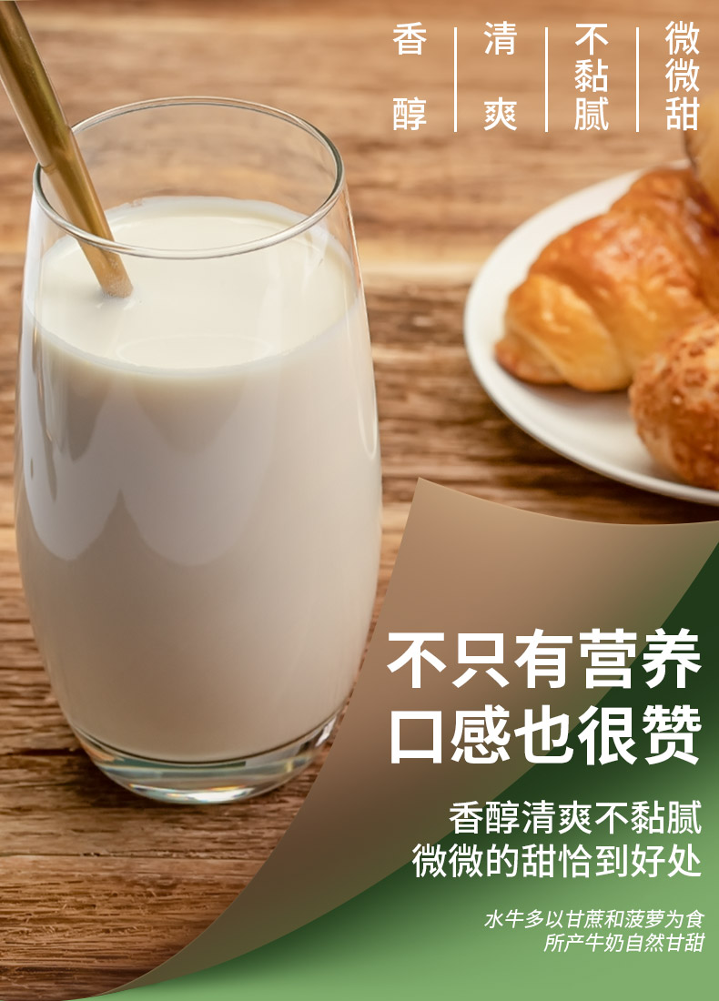 【皇氏乳业】高钙水牛奶250ML*12盒