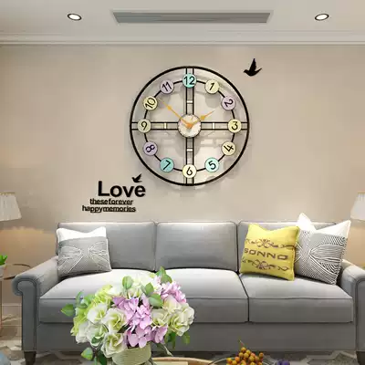 Fashion Nordic watch living room wall clock creative personality fashion art watch household clock wall hanging atmospheric quartz