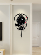 New Chinese creative clock wall clock living room home fashion hanging watch simple modern Chinese style decorative silent clock