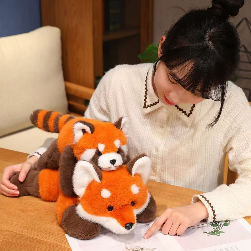 Fox Doll, Red Panda Plush Toy, Raccoon Doll, Children's Doll, Girl Gift, Birthday Gift, Cute Fox Doll, Red Panda Plush Toy, Raccoon Doll, Children's Doll, Girl Gift, Birthday Gift, Cute