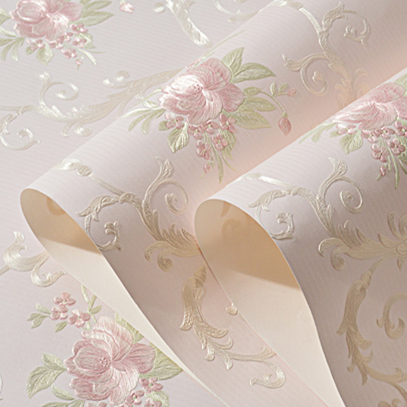 European-Style Pastoral 3D Self-Adhesive Wallpaper, Cozy Bedroom Decoration Stickers, Living Room Three-Dimensional Tv Background Wall Room Wallpaper