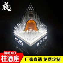 Bar Luminous Wine Base Transparent XO column Wine Seat Nightfield Champagnes Wine Base Foreign Wine Prop Order