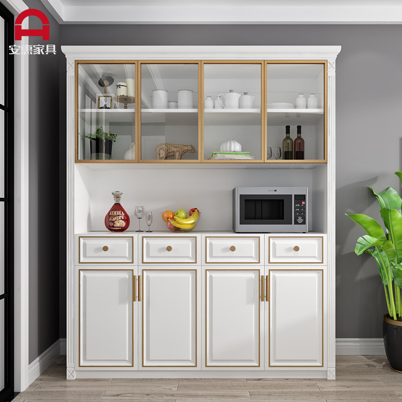 Nordic light luxury dining cabinet modern minimalist living room cupboard wine cabinet integrated household wall storage tea cabinet customization