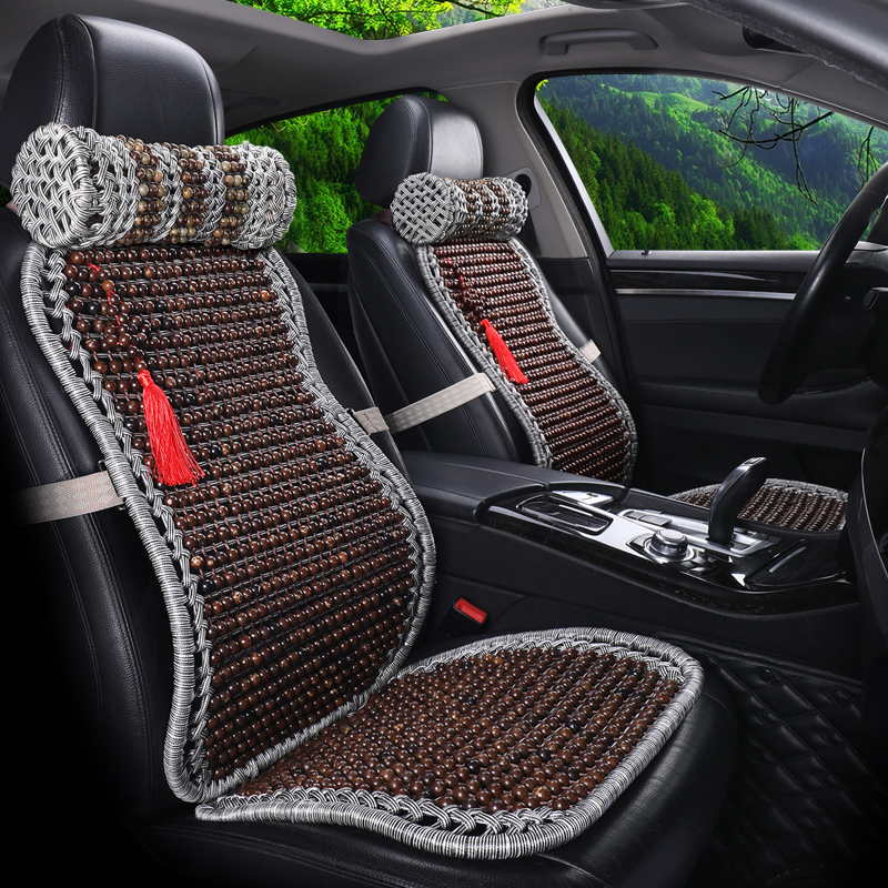 Car seat cushion cushion waist cushion backrest waist pad car with cool cushion ventilation Bodhi large car summer ventilation