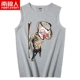 Áo vest thể thao nam cực nam mùa hè không tay áo thun cotton nam in cá tính bó sát áo vest thương hiệu - Áo vest cotton áo phao lông vũ