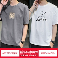 Art-Tiger Dark Grey+Smiley Smile White