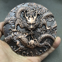 Antique miscellaneous zodiac dragon zodiac ornaments home crafts auspicious solid copper delivery bracket