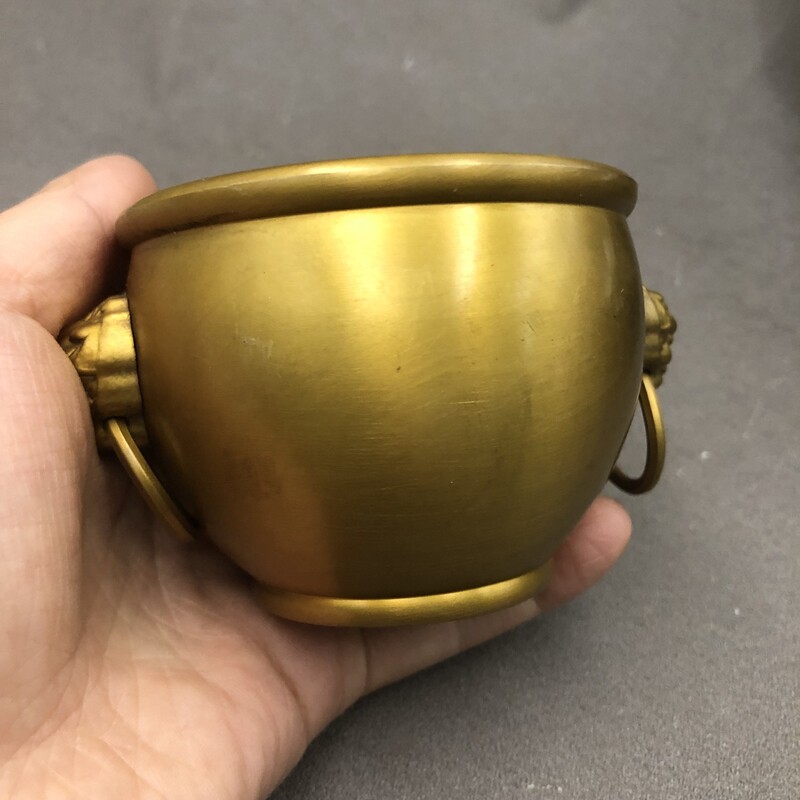 Antiques, Miscellaneous, Copper Cylinders, Incense Burners, Double-eared Lion Head Ashtrays, Cornucopias, Home Craft Decorations