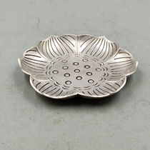 Ancient Play Miscellaneous Dishes Sauces Large Lotus Cups Padded Home Craft Pendulum Pieces Bronze Silver Plated Small Plates