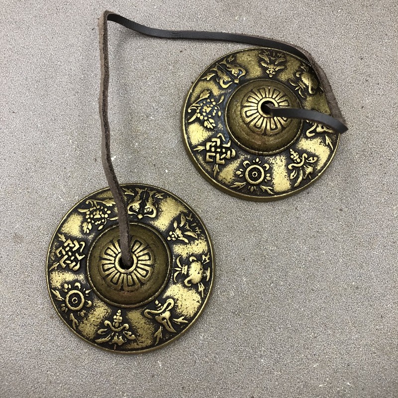 Antique Miscellaneous dumbbell bells eight treasures bumping bells bumping bells and Bell practice instruments home craft decoration bronze ware