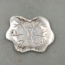 Ancient play Miscellaneous dishes Saucer Cups Mat home Process Pendulum Pieces Bronze Silver Plated Small Plates