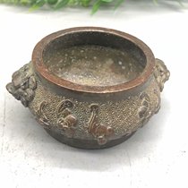 Pure copper antique incense smoked stove Lion Ear Furnace Pinewood Stove Home room Incense Burner Smoked Versatile prop Incense Stove