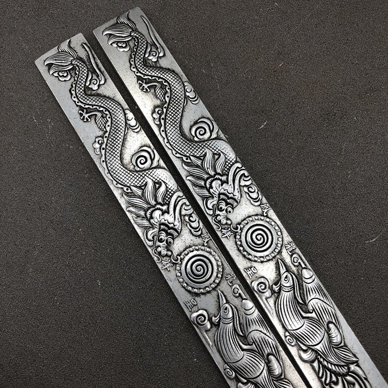 Town ruler paperweight ruler study four treasures dragon and phoenix Chengxiang paper supplies study supplies dragon and phoenix town ruler