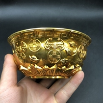 Antique miscellaneous copper bowl of gold fragrance furnace micro - medium household process fittings