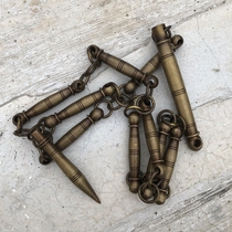 Antique Miscellaneous whip copper whip home film and television props nine whip antique bronze ware