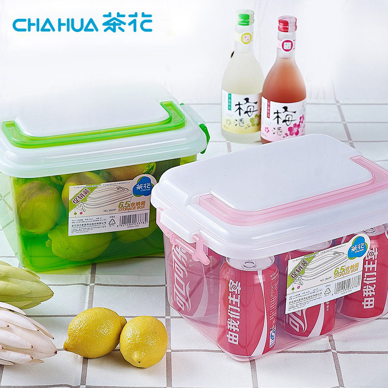 Camellia Thickened Storage Box Plastic Transparent Covered Box Snack Toy Finishing Box Portable Storage Box Storage Box