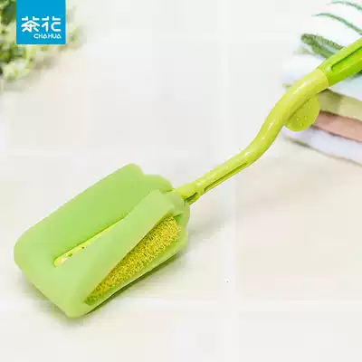 Camellia rotary sponge bottle brush durable sponge bottle cleaning brush sponge Cup brush