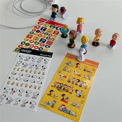 ins Korean cute Snoopy Charlie Sticker Hand Ledger AirPods Decorative small stickers