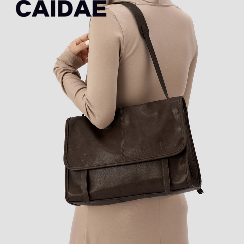Song Jia's Same Style Vegetable-Tanned Sheepskin Messenger Bag, Large-Capacity Commuter Messenger Bag, Women's Casual Simple Shoulder Crossbody Bag Song Jia's Same Style Vegetable-Tanned Sheepskin Messenger Bag, Large-Capacity Commuter Messenger Bag, Women's Casual Simple Shoulder Crossbody Bag