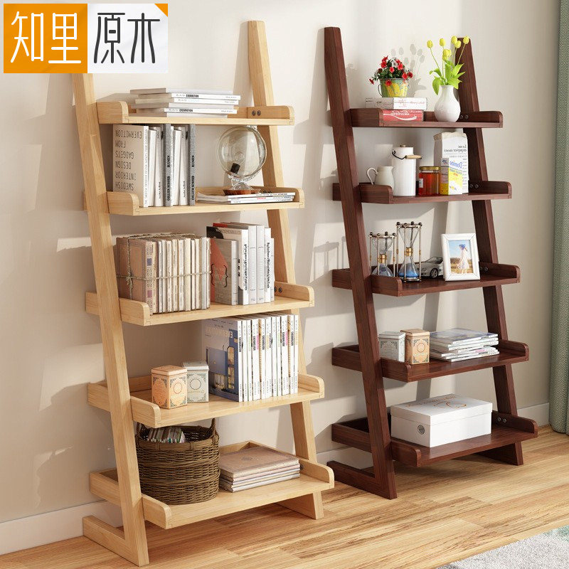 Zhili bookshelf shelf solid wood multi-layer multi-functional simple student children landing economy shelf flower rack S2