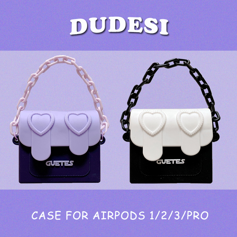 ins Care Chain Package Airpods Headset Set Airpods 3-generation Headset Protection Case for Airpodspro Headset Case Airpods2 Apple