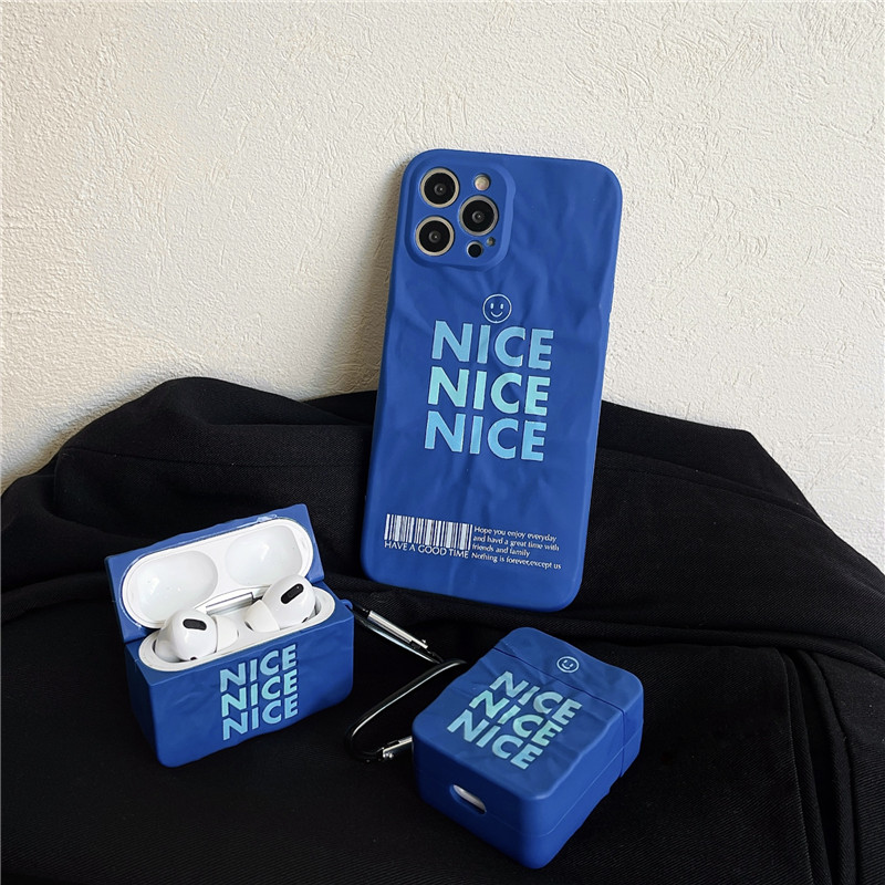 Klein blue nice art folding paper wrinkles apply to AirPods protective sleeves AirPodsPro3 generation Apple airpods2 generation wireless Bluetooth headsets protection