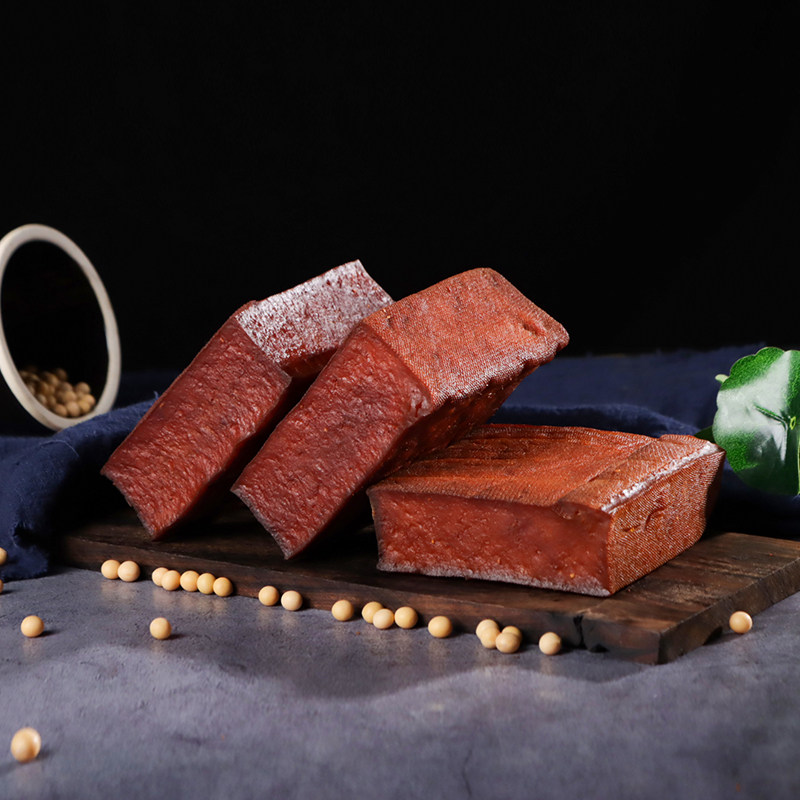 Guizhou specialty smoked dried bean curd farmhouse dried tofu firewood smoked flavored dried bean curd handmade 4 pieces