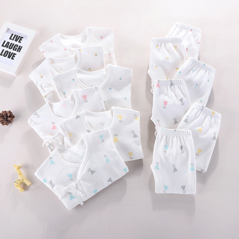 Newborn baby clothes spring autumn autumn monk split split cotton split split cotton 0 thin March baby underwear set