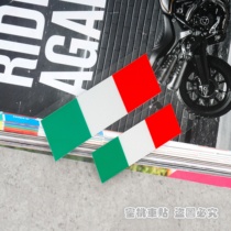 Ducati car sticker VESPA Apulia Italian flag Headmark body pull reflective sticker